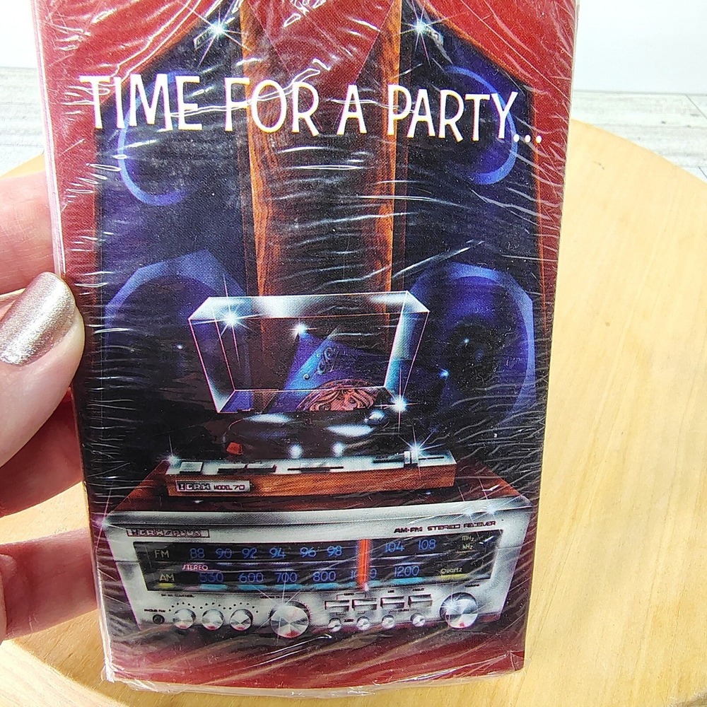 American Greetings 80s Party Invitations Retro Radio New Wave Sealed Pack of‎ 8